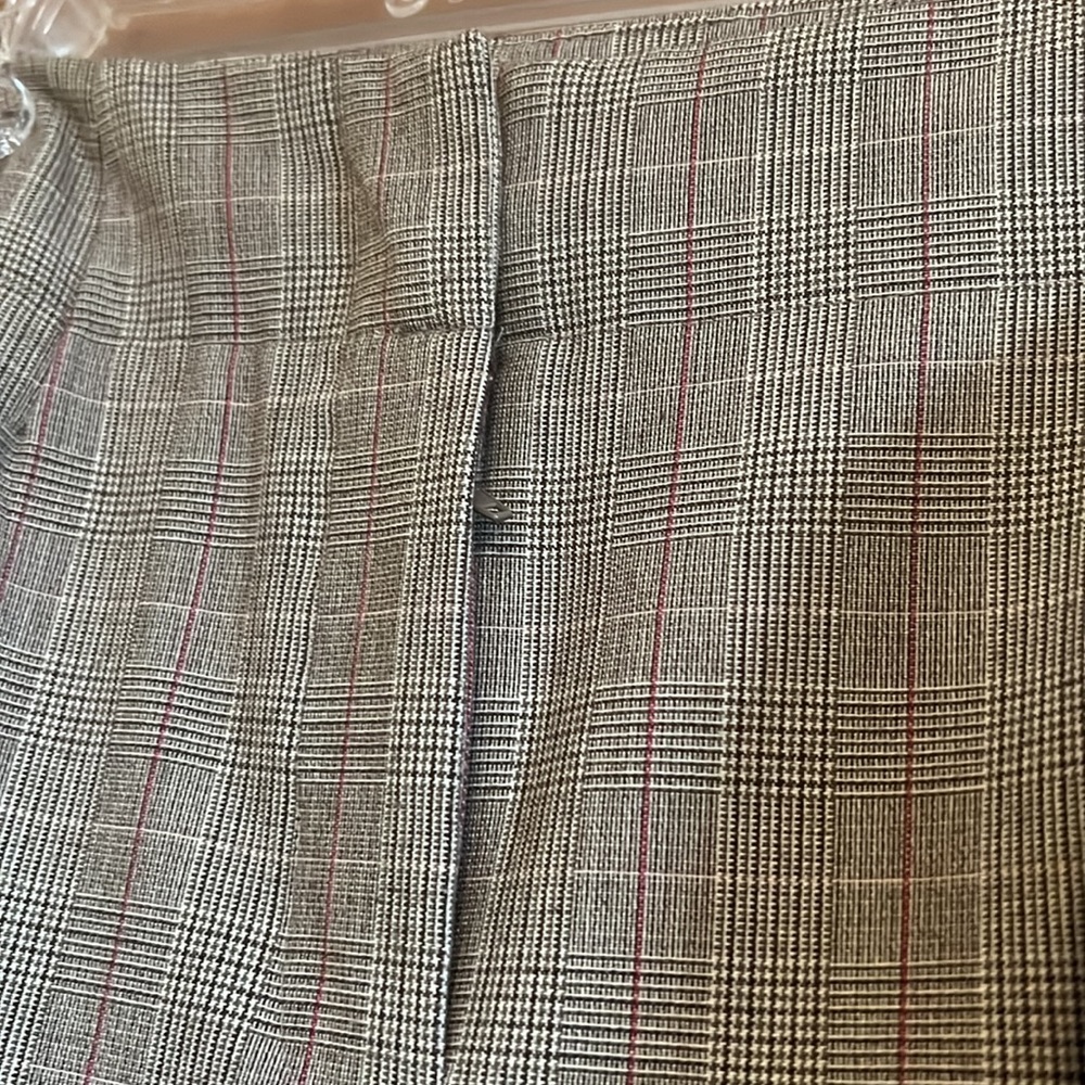 Like new Emma James stretch suit jacket and pants grey pink white black pattern - Picture 5 of 9